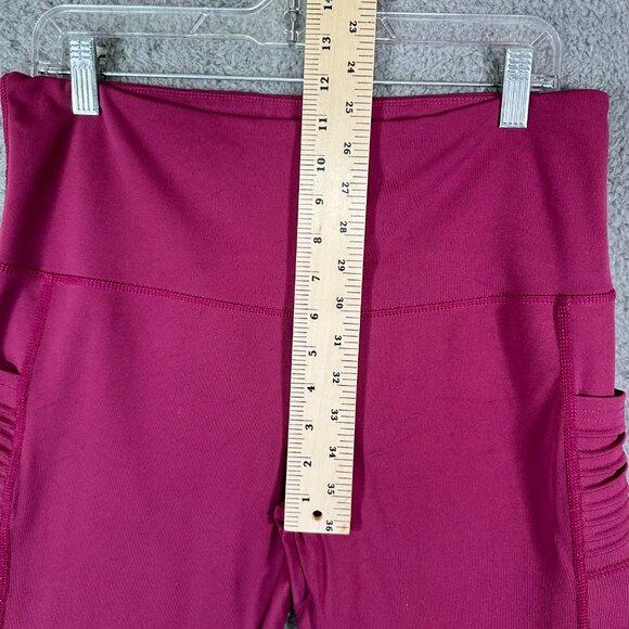 TKO Technical Knockout Women's Full Length Violet Yoga Pants Plus Size 1X - Picture 8 of 9